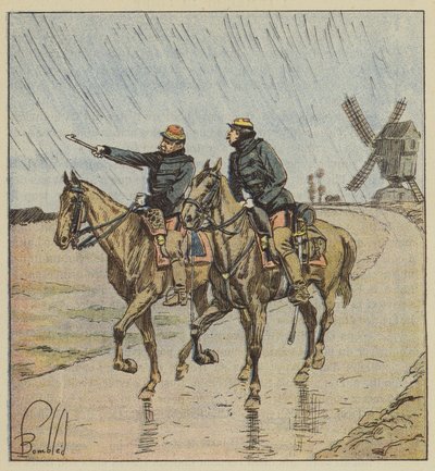 General dAurelle de Paladines ve yaveri by after Louis Charles Bombled