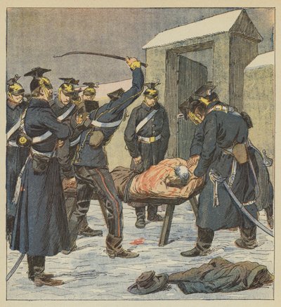 Villiers belediye başkanı, bir Prusyalı subayın emriyle kana bulandı by after Louis Charles Bombled