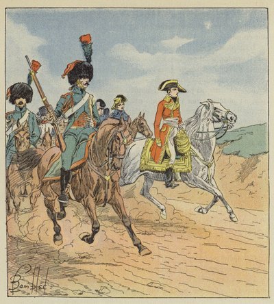 İlk konsolos ve konsolosluk muhafızının yardımcıları, muhafızlar by after Louis Charles Bombled
