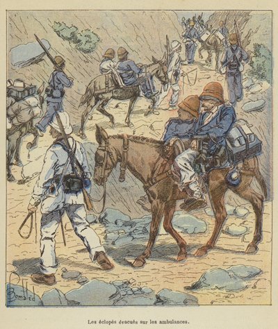 Ekloplar ambulanslarla tahliye edildi by after Louis Charles Bombled