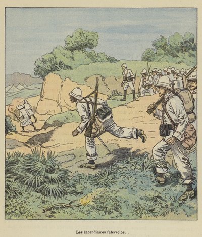 les incendiaires fahavolos by after Louis Charles Bombled