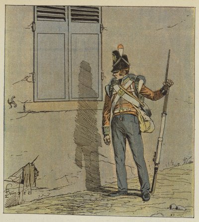 Gece eve dokunmak için nöbetçiler asılacak by after Louis Charles Bombled