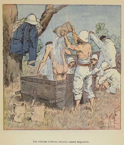 Küvet olarak kullanılan Lefebvre arabaları by after Louis Charles Bombled