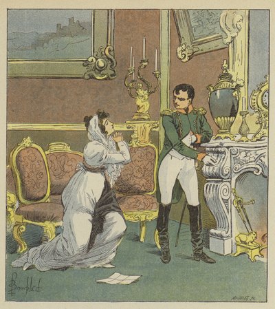 Napolyon ve Madam Hatzfeld by after Louis Charles Bombled