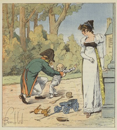 Onunla bahçede karşılaşsa yere atardı. by after Louis Charles Bombled