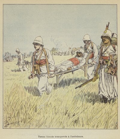 Turcos kutsar bir şamata taşır by after Louis Charles Bombled