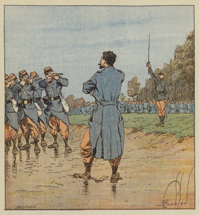 17. kolorduda bir infaz by after Louis Charles Bombled