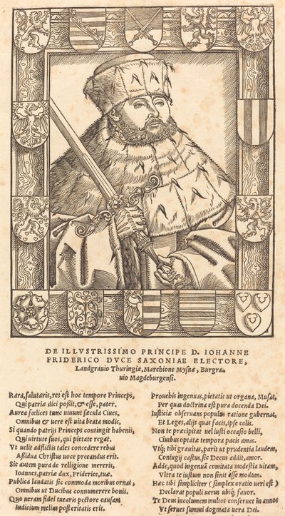 John Frederic the Magnanimous, Seçim Elbiseleri içinde by after Lucas Cranach the Younger
