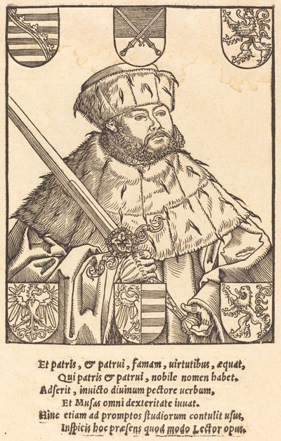 John Frederic the Magnanimous, Seçim Kıyafetleri içinde [sağda] by after Lucas Cranach the Younger