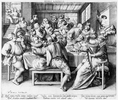 Bayram, c.1600 (Nicolaes de Bruyn gravürü) by after Maarten de Vos