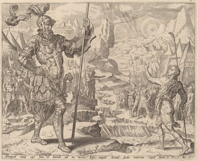 David Goliath ile Buluşma by after Maerten van Heemskerck