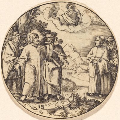 İsa, Havarilerinden Üçüyle by after Master IB