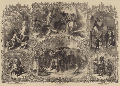Eski Zamanda Noel by after Myles Birket Foster