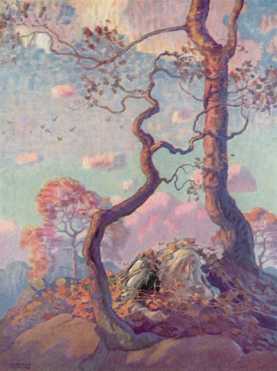 Rip Van Winkle için İllüstrasyon by after Newell Convers Wyeth