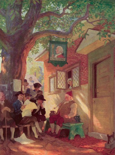 Rip Van Winkle için İllüstrasyon by after Newell Convers Wyeth