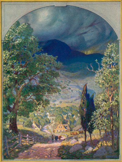 Rip Van Winkle için İllüstrasyon by after Newell Convers Wyeth