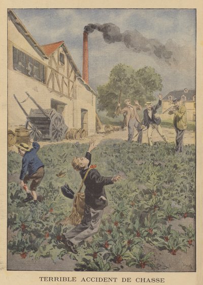 Korkunç bir av kazası by after Oswaldo Tofani