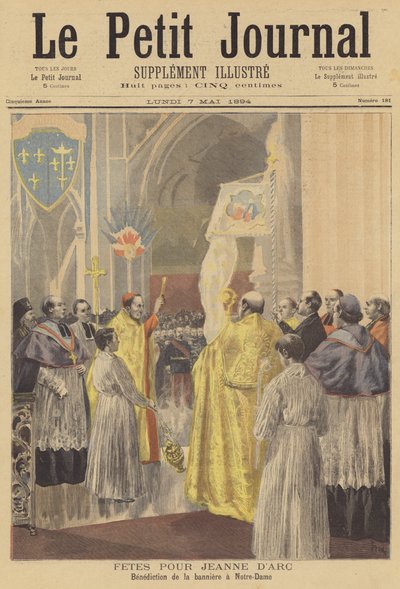 Joan of Arc onuruna tören by after Oswaldo Tofani