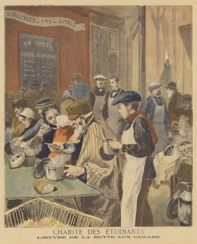 Öğrencilerin hayırseverliği by after Oswaldo Tofani