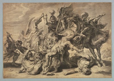 büyük aslan avı by after Peter Paul Rubens