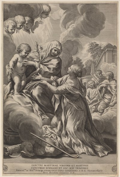 Şehitler ile Bakire ve Çocuk by after Pietro da Cortona