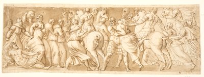 Sabine kadınlarına tecavüz, yarım kaldı by after Polidoro da Caravaggio