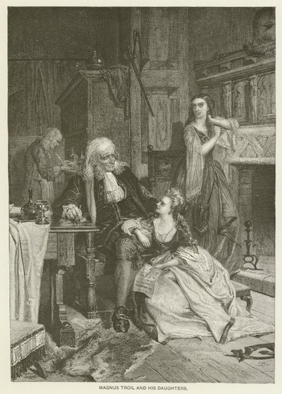 Magnus Troil ve kızları by after Robert Herdman