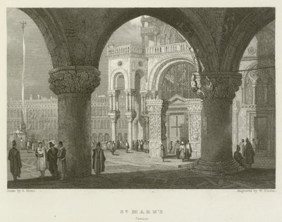 St Marks, Venedik by Samuel (after) Prout