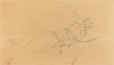 Uyuyan güzel by after Sir Edward Coley Burne Jones
