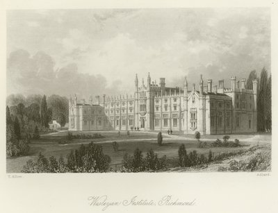 Wesleyan Enstitüsü, Richmond by after Thomas Allom