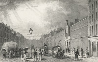 Farringdon Caddesi ve Filo Hapishanesi, 1830 by Thomas Hosmer after Shepherd