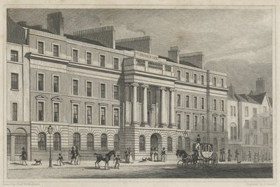 Mobilyalar Inn Holborn, 1825 by Thomas Hosmer after Shepherd