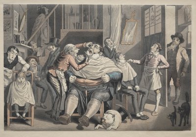 Berber Dükkanı by after Thomas Rowlandson