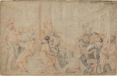 Doktorlar arasında İsa by after Veronese