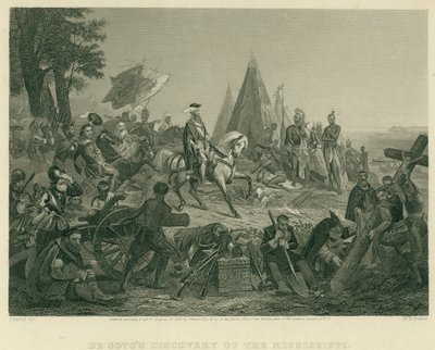 De Soto'nun Mississippi'yi keşfi by after W.H. Powell