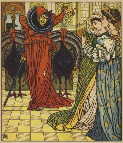 Çöl Perisinin Görünüşü by after Walter Crane