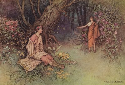 Geoffrey Chaucer, Şövalyeler Masalı by after Warwick Goble