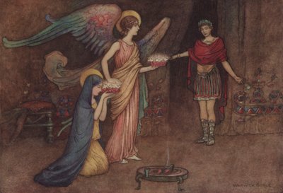 Geoffrey Chaucer, İkinci Rahibe Masalı by after Warwick Goble