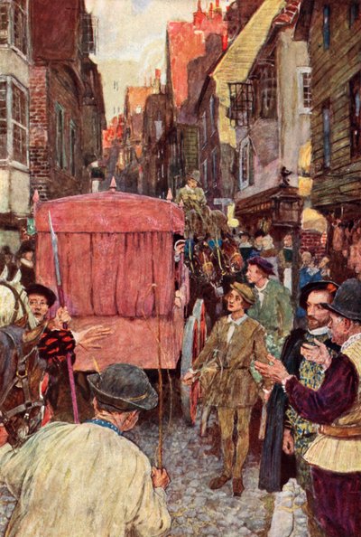 Shakespeare sokaklarda bir trafik bloğu görür ve Lordlar Kamarası