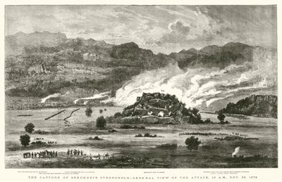 Sekukunis Kalesinin Ele Geçirilmesi, Saldırının Genel Görünümü, 10:00, 28 Kasım 1879 by after William Henry James Boot