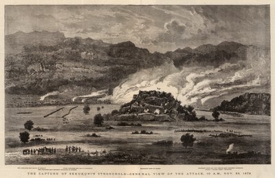 Sekukunis Kalesinin Ele Geçirilmesi, Saldırının Genel Görünümü, 10:00, 28 Kasım 1879 by after William Henry James Boot