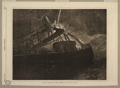 Denizde, - geçen bir Steamer