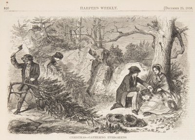 Noel – Yaprak dökmeyenlerin toplanması by Winslow Homer