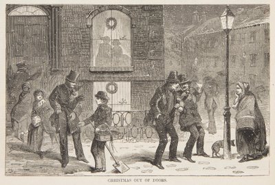 Kapı Dışında Noel by Winslow Homer