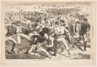 Kampta Tatil - "Futbol" Oynayan Askerler by Winslow Homer