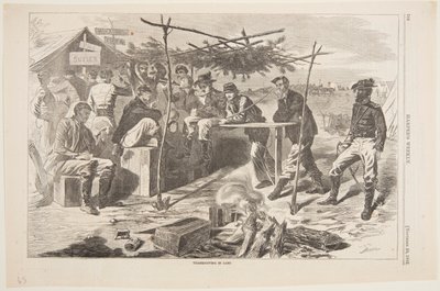 Kampta Şükran Günü by Winslow Homer