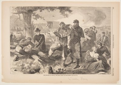 Cerrah Nişan Sırasında Arkada Çalışıyor by Winslow Homer