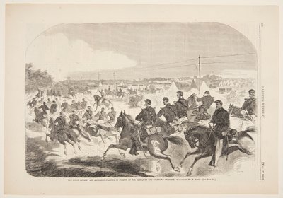 Birlik Süvari ve Topçu, Yorktown Paralı Yolunda İsyancıların Peşinde Başlıyor by Winslow Homer