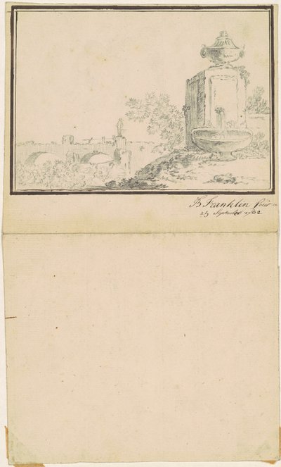 Çeşmeli Manzara by attributed to Benjamin Franklin Bache