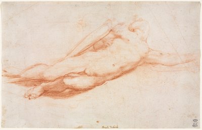 Düşmüş Bir Askerin Çalışması (muhtemelen Saul'un Dönüşümü) (rekto) by attributed to Correggio